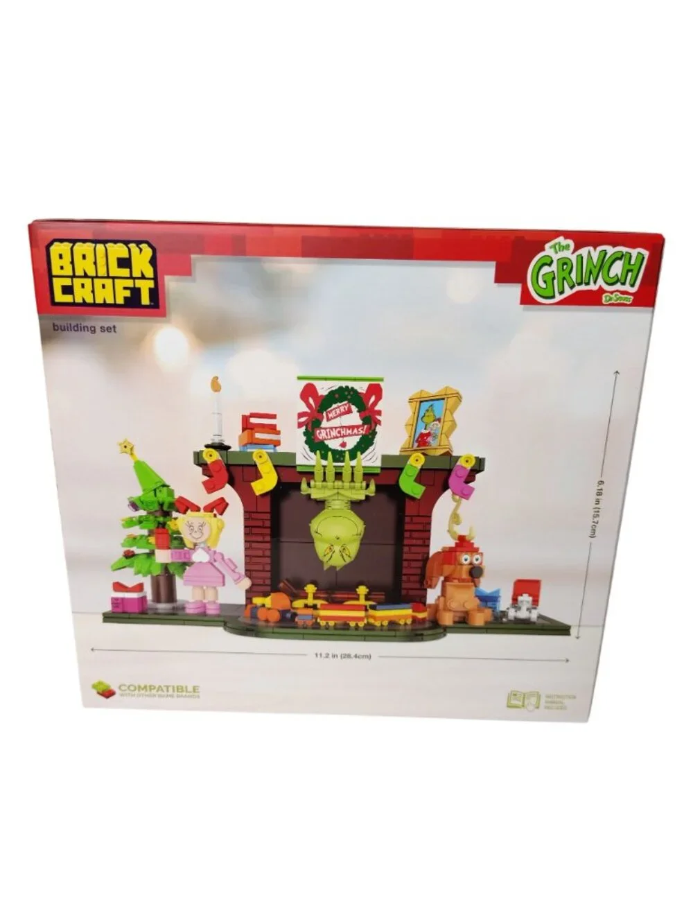 Brick Craft Grinchmas Eve Building Set 547-Piece Compatible Christmas Playset Fo